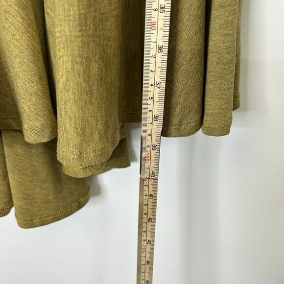 Lularoe Maurine Bell Sleeve Dress Womens Size Small Olive Mustard - Picture 7 of 10